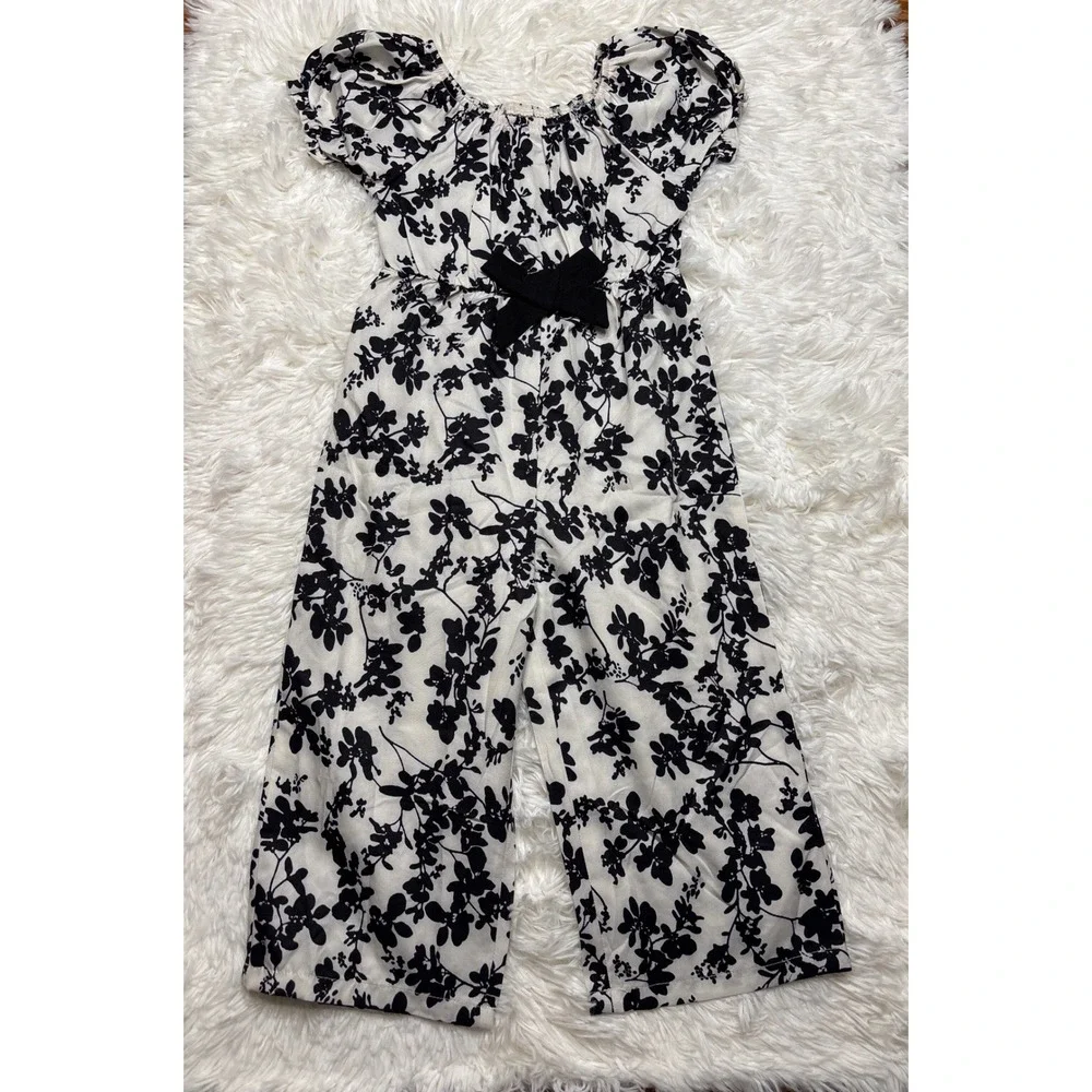 Shein Toddler Girls Floral Outfit Bundle Jumpsuit Pants Sets Size 2-3Y 3pc Lot